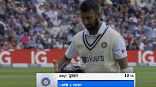 Ye kesi Approach 😡 Pujara out today on 1346 by Anderson pujara cheteshwarpujara indvseng [upl. by Saucy]