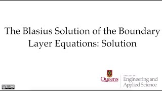 Blasius Solution [upl. by Norri]