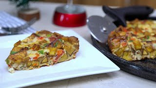 HOW TO MAKE NIGERIAN PLANTAIN AND EGG FRITTATA [upl. by Nireves271]