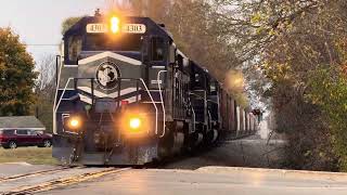 LSRC 4303 LSRC 303 amp LSRC 6301 Southbound in Alpena Mi on October 30th 2024 [upl. by Sana154]