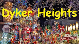 Dyker Heights Christmas Lights  December 2023 [upl. by Leidba]