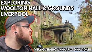 Exploring Woolton Hall Liverpool  Very Overgrown amp Hard To Navigate [upl. by Hameerak]