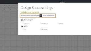 How to Change Canvas Settings  Beginner Design Space Tutorial Cricut™ [upl. by Miriam]