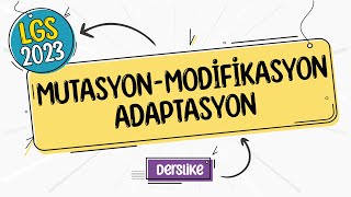 Mutasyon Modifikasyon Adaptasyon  LGS 2023 [upl. by Llirred]