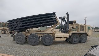 US ARMY PALLETIZED LOAD SYSTEM TRUCK PLS 88M [upl. by Etteiluj863]