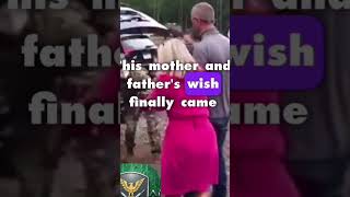 Parents reunite with their children after a long military service militaryperspective army [upl. by Leahplar656]