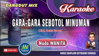 Gara Gara sebotol MinumanKaraoke Dangdut RemixNada WanitaCipt Safei Sroop [upl. by Kcirtapnhoj]