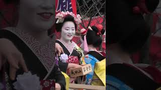 Geisha Throw Beans at Osaka Naritasan for Setsubun 節分 shorts [upl. by Eelano]