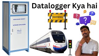 how datalogger works in Indian railways what is datalogger in Indian railways datalogger in hindi [upl. by Aehsila]