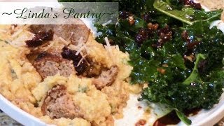 Garlic Cheeseamp Herb Polenta With Lindas Pantry [upl. by Annodam]