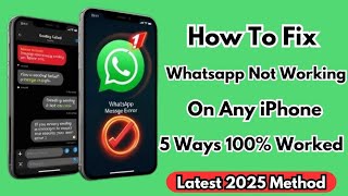 Why Whatsapp Not Working On Any Iphone In Pakistan Latest 2025 Method [upl. by Schiffman]