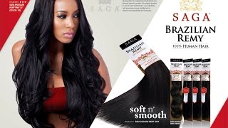 Saga Brazilian Remy Hair Review [upl. by Ivor]