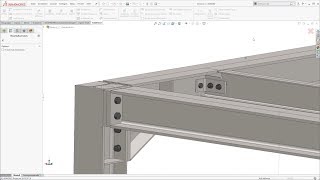 Creating bolted steel connections in SOLIDWORKS with SolidSteel parametric for SOLIDWORKS [upl. by Mieka239]