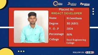 Student Placement Story From QSpidersJSpiders  Chrompet Chennai [upl. by Mellicent]