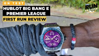 Hublot Big Bang e Premier League first run review Running with a £4000 smartwatch [upl. by Bolte]