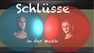 Schlussbildungen Schlüsse in der Musik Schlussklauseln Ganzschluss Halbschluss Trugschluss [upl. by Ellette]