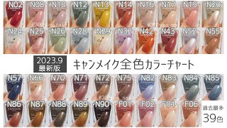 【2023年最新】キャンメイクネイル全色カラーチャート！カラフルネイルズ26色 CANMAKE JAPAN Nails [upl. by Elstan]