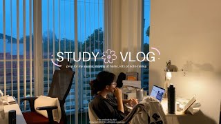 STUDY VLOG 📚 exam prep lots of notetaking and coffee [upl. by Martsen]