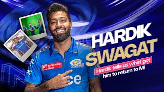 Hardik is back home 💙  Mumbai Indians [upl. by Posner]