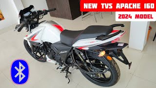 New 2024 Tvs Apache RTR 160 2v smart x connect  tvs apache rtr 160 2v 2024  apache 160 2024 model [upl. by Ledah]