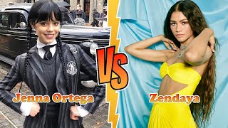 Zendaya VS Jenna Ortega Wednesday Transformation ★ From Baby To 2024 [upl. by Nylirrehs429]