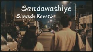 Sandawathiye  Ridma Weerawardena slowed  reverb  rain [upl. by Llerrehs]