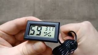 Digital LCD Hygrometer Temperature Humidity Meter [upl. by Eignav]