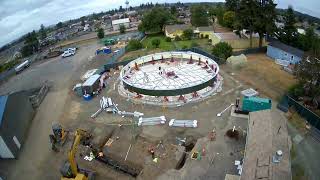 Aumsville Elevated Water Reservoir Construction TimeLapse 10162024 [upl. by Mcgruter]