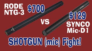 Synco D1 vs Rode NTG3  Comparing Budget and Deluxe Shotgun Mics [upl. by Campagna]