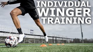 Individual Winger Training Session  How To Structure A Full Individual Football Training Session [upl. by Weihs]