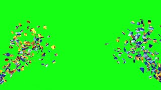 Confetti green screen new [upl. by Breana]