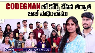 Real Student Success Stories from Codegnan The Best Coding Academy  sumantvtelugulive [upl. by Yule]