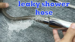 How to Fix Leaking Shower Hose in 5 Minutes [upl. by Tharp]