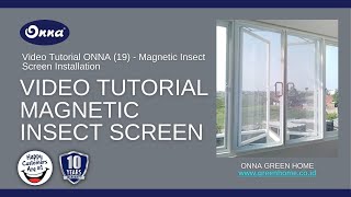 Video Tutorial ONNA 19  Magnetic Insect Screen [upl. by Ydnelg]