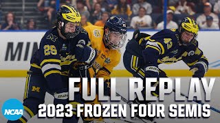 Quinnipiac vs Michigan 2023 NCAA Mens Frozen Four semifinal  FULL REPLAY [upl. by Avron619]