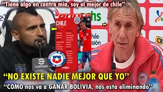 ARTURO VIDAL EXPLOTA contra GARECA tras su NO CONVOCATORIA con CHILE en CONFERENCIA HOY [upl. by Trinette]