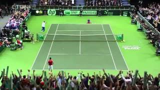 Davis Cup Radek Štěpánek  Nicolas Almagroposlední míček [upl. by Anat841]