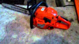 Husqvarna Chainsaw Model  350 Year built 2002 Strong 49cc Chainsaw [upl. by Ahsimit]