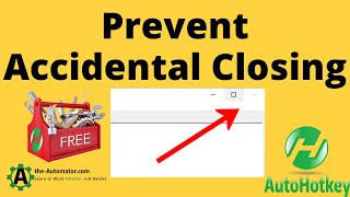 How to Prevent users and yourself from Closing a program [upl. by Allison]