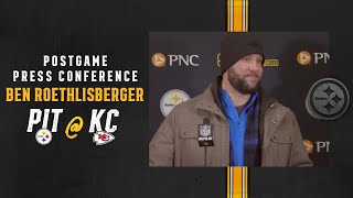 Postgame Press Conference Wild Card at Chiefs Ben Roethlisberger  Pittsburgh Steelers [upl. by Nollaf574]