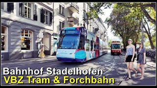 VBZ Tram und Forchbahn beim Bahnhof Zürich Stadelhofen [upl. by Anyahc898]