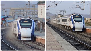 वन्दे भारत EXPRESS SKIPPING VAITARNA MUMBAI CENTRAL  AHMEDABAD 20901 Dn VANDE BHARAT EXPRESS [upl. by Caplan]