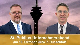 St Publius Unternehmensabend in Düsseldorf 2024 [upl. by Pansir]