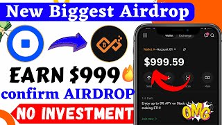 👻900 Earn Profit Free 😱 Coinbase Airdrop  Bitcoin Free Airdrop  Crypto Airdrop Loot 💸💸💸💸 [upl. by Ham536]