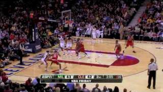 Bucks vs Cavaliers NBA Highlights 12182009 [upl. by Samuella783]