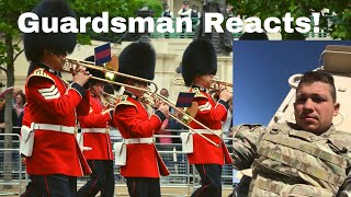 American Guardsman REACTS UK Queens Guards [upl. by Revilo]