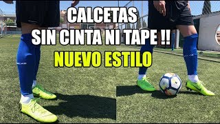 Poner Calcetas como Profesional SIN CINTA NI TAPE Fácil y Rápido  Calcetas cortadas futbol [upl. by Bow]