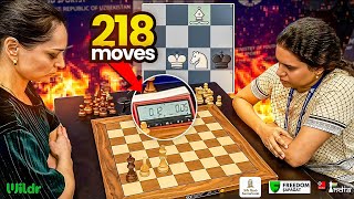 Kosteniuk Checkmates Humpy with a Bishop and Knight 12 seconds on the clock  World Blitz 2023 [upl. by Sall]