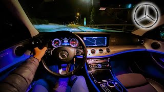 2018 MERCEDES BENZ E200D 150HP 4K  POV NIGHT DRIVE [upl. by Ma]