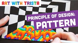 Principles of Design Pattern Art Tutorial  Art With Trista [upl. by Nadiya684]